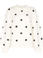 Rixo Ariana Polka-dot Jumper - White
