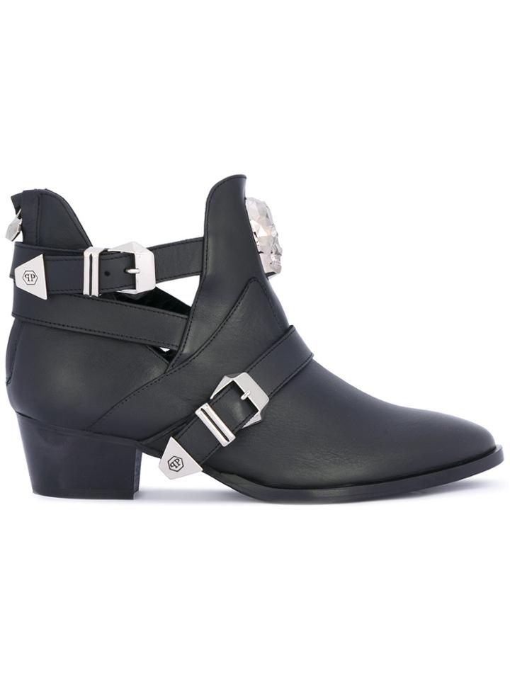 Philipp Plein Ankle Boots - Black