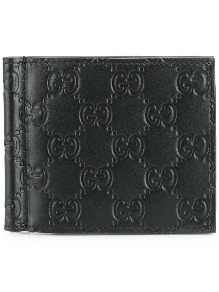 Gucci Signature Money Clip Wallet - Black