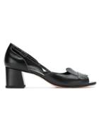 Sarah Chofakian Leather Pumps - Preto/mcinzaperold