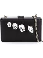 Stella Mccartney Jewelled Knuckle Clutch, Women's, Black