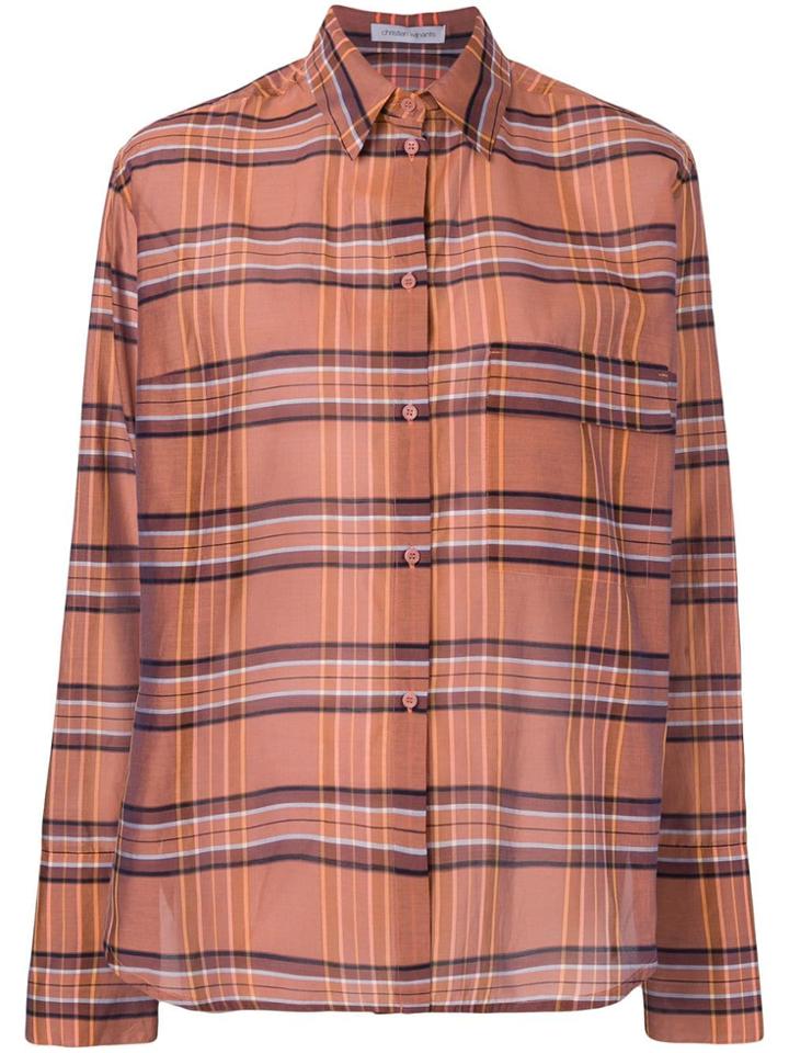 Christian Wijnants Talma Plaid Shirt - Orange