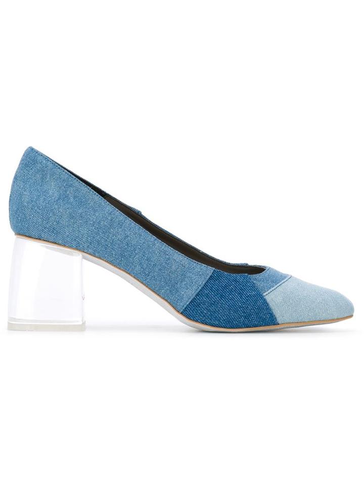 Amélie Pichard Denim Plexi Heel Pumps