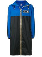 Ami Alexandre Mattiussi Eiffel Hooded Long K-way Windbreaker - Black