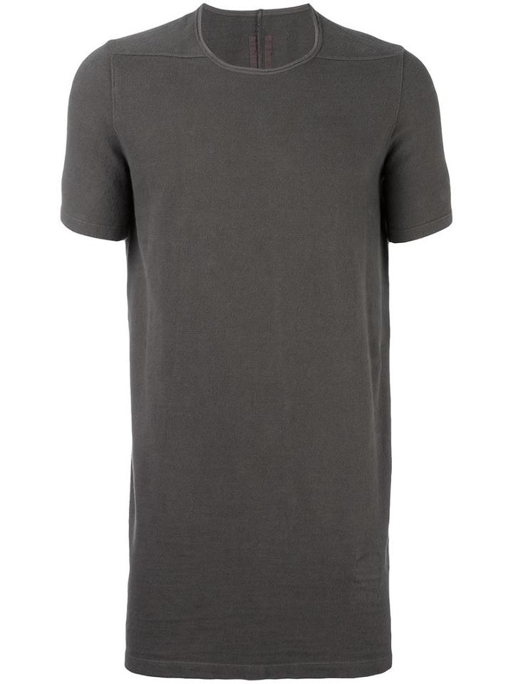 Long T-shirt, Men's, Size: Small, Grey, Cotton, Rick Owens Drkshdw