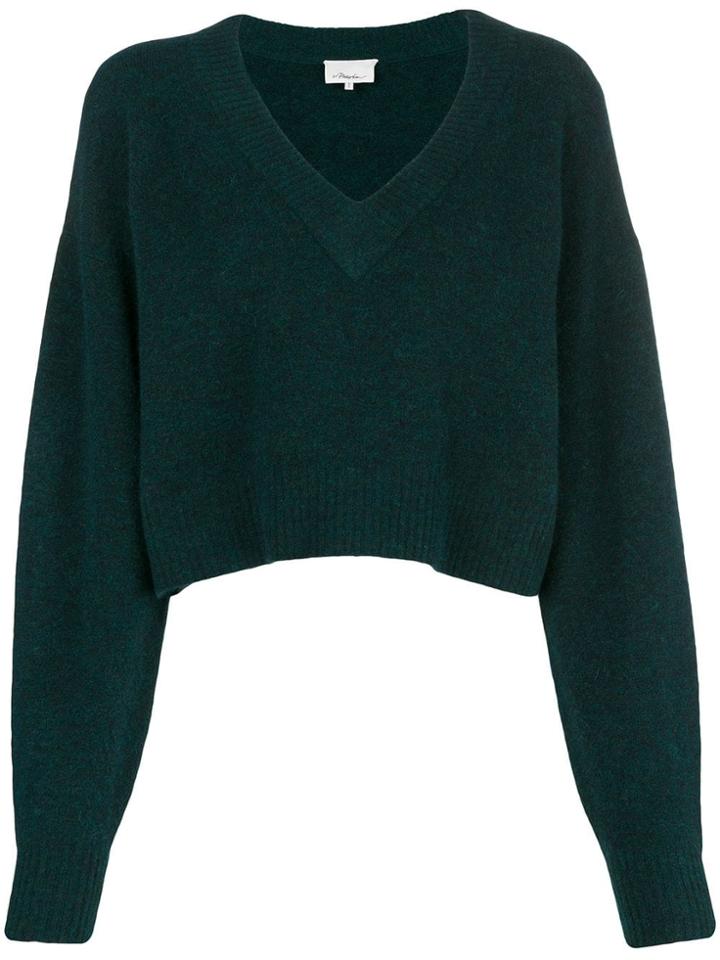3.1 Phillip Lim V-neck Jumper - Green