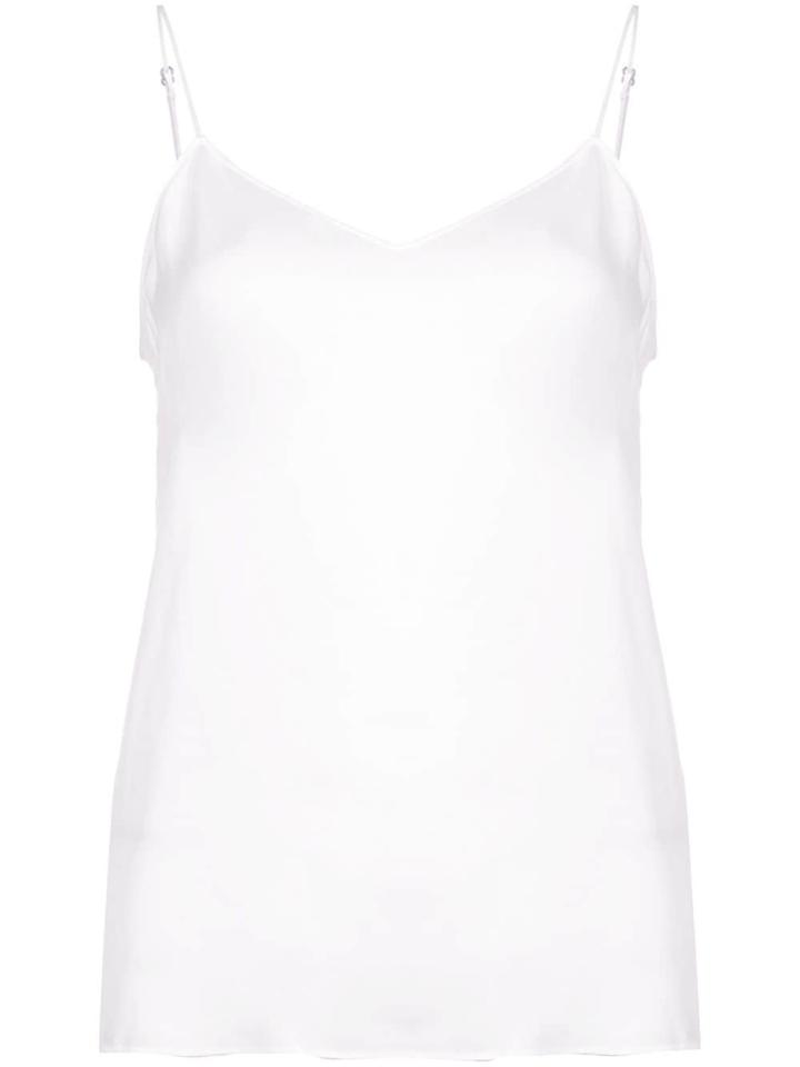 Tibi Spaghetti Strap Top - White