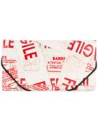 Mm6 Maison Margiela Printed Faux Leather Wallet - White