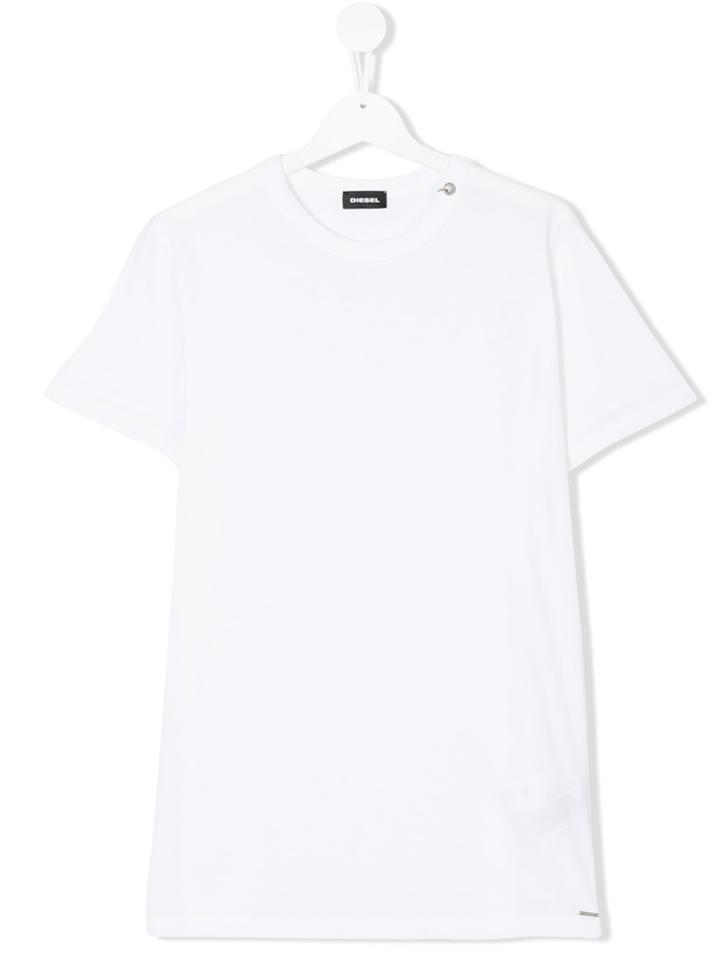 Diesel Kids Plain T-shirt - White