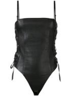 Rta - Leather Bodie - Women - Cotton/lamb Skin/spandex/elastane - S, Women's, Black, Cotton/lamb Skin/spandex/elastane