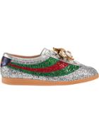 Gucci Falacer Glitter Sneakers - Grey