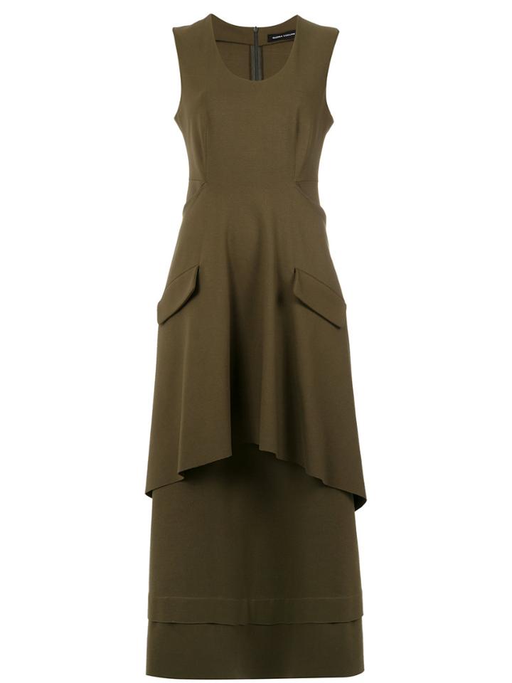 Gloria Coelho Back Tied Dress - Green
