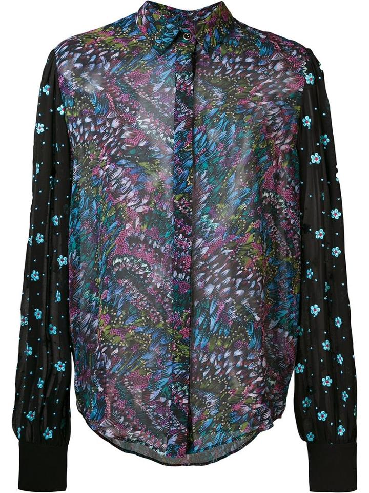 Saloni 'laura' Shirt, Women's, Size: 2, Black, Silk