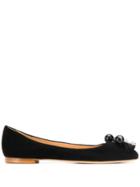 Fabio Rusconi Embellished Toe Ballerina Shoes - Black