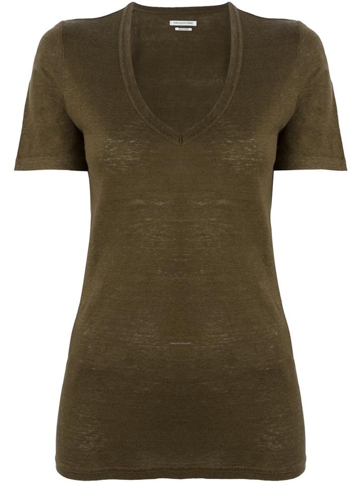 Isabel Marant Étoile 'kranger' T-shirt, Size: Xs, Green, Linen/flax