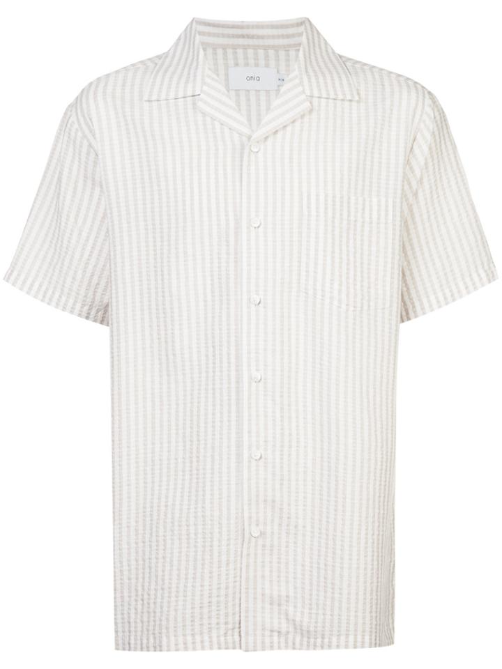 Onia Vacation Striped Shirt - Nude & Neutrals