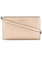 Michael Michael Kors - Zipped Clutch - Women - Leather - One Size, Grey, Leather