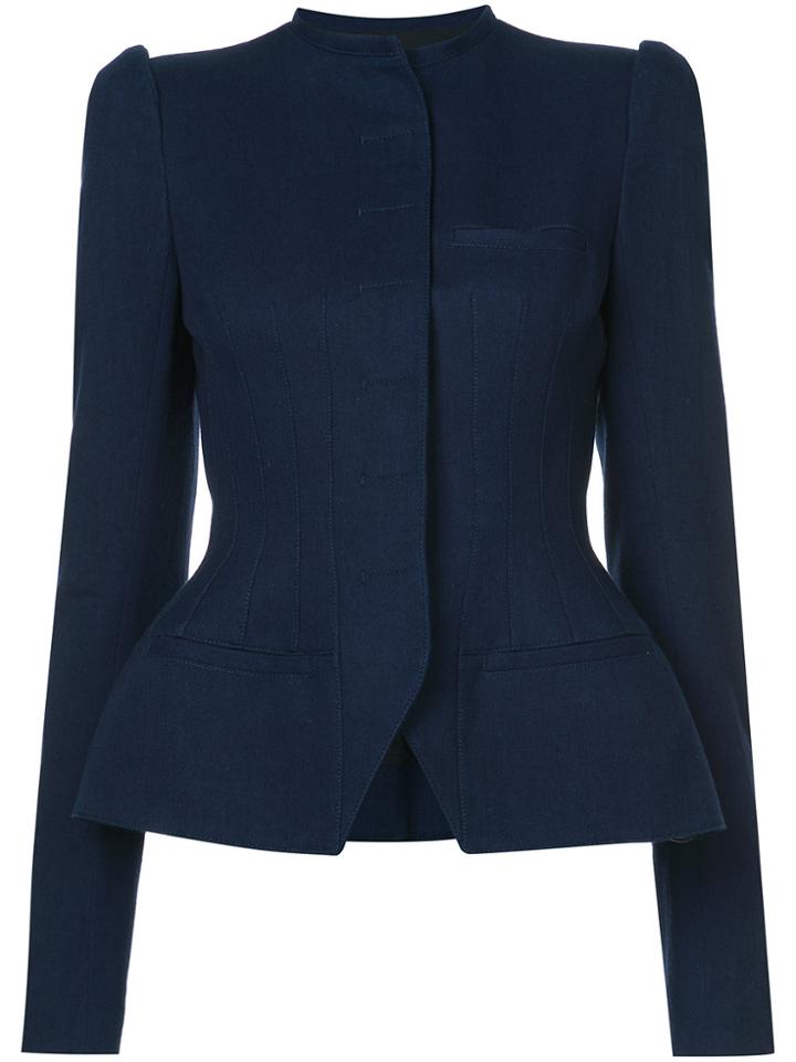 Haider Ackermann Fitted Formal Jacket - Blue
