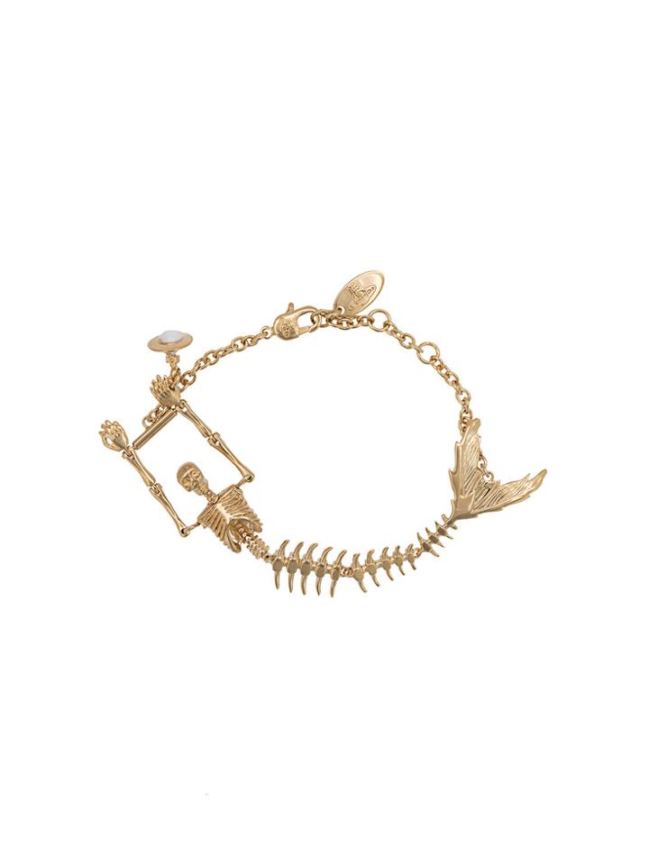 Vivienne Westwood Ariel Skeleton Bracelet - Metallic