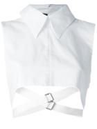 Ann Demeulemeester Cropped Strap Shirt - White