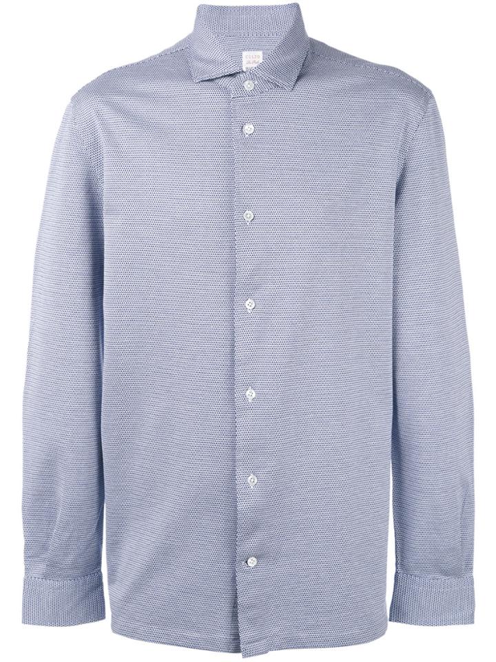 Barba Micro Pattern Shirt - White