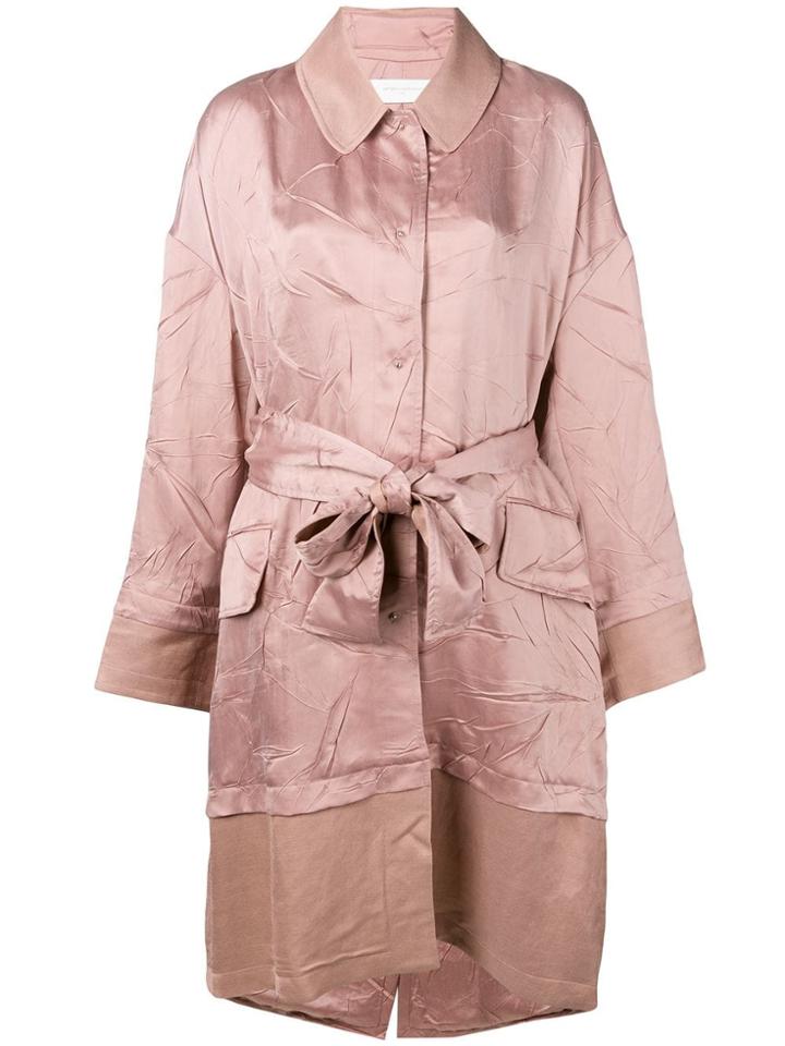 Esteban Cortazar Contrast Volume Coat - Pink