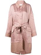 Esteban Cortazar Contrast Volume Coat - Pink