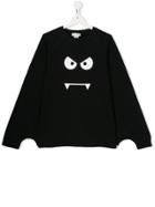 Stella Mccartney Kids Teen Halloween Bat Sweatshirt - Black