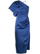 Manning Cartell One Shoulder Satin Dress - Blue