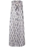 Forte Forte - Diamante Print Dress - Women - Silk/cotton - 1, White, Silk/cotton