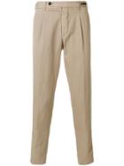 Pt01 Front Pleat Chinos - Brown
