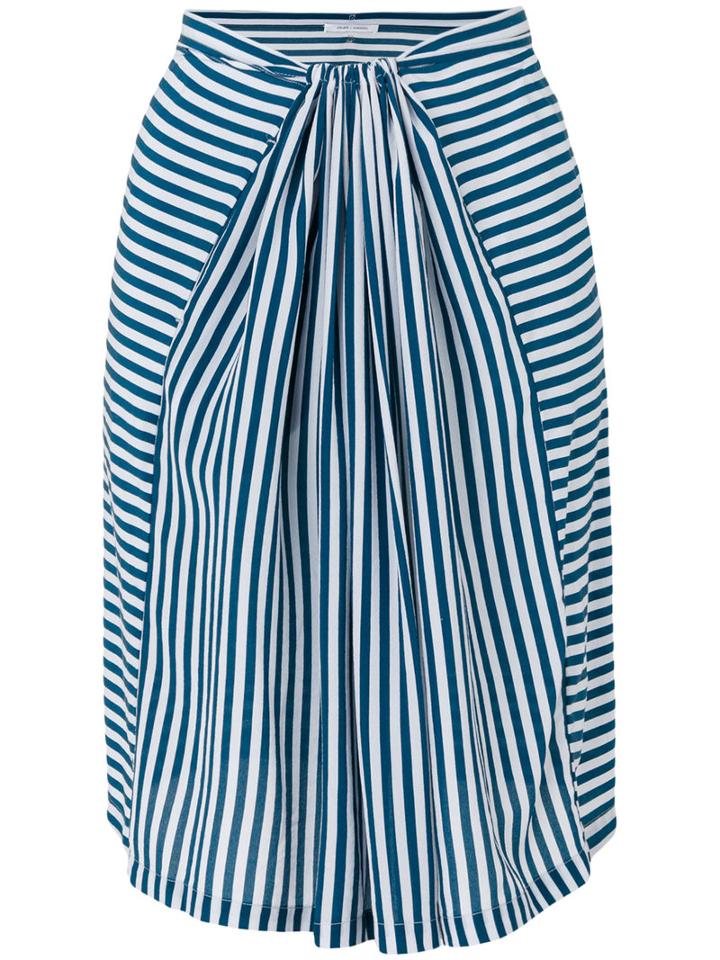 Humanoid - Striped Skirt - Women - Silk - M, Blue, Silk