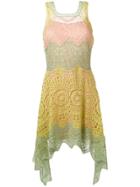 Alberta Ferretti Fitted Lace Dress - Green