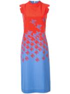 Maison Margiela Telephone Print Dress, Women's, Size: 38, Red, Silk/cotton