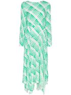 Rixo Elsa Check Print Midi Dress - Green