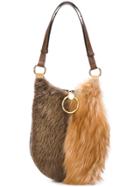 Marni Furry Wide Shoulder Bag - Brown