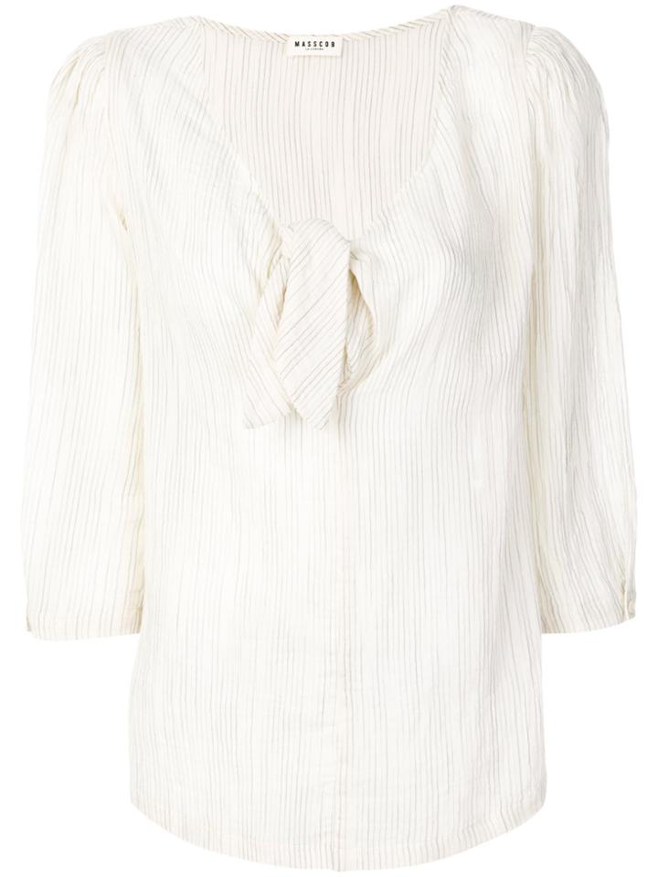Masscob Crinkled-effect Top - Nude & Neutrals