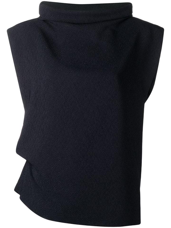 Jil Sander Chimney Neck Top - Blue