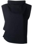 Jil Sander Chimney Neck Top - Blue