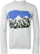 Comme Des Garçons Shirt Landscape Print Knit Sweater