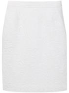 Yves Saint Laurent Pre-owned 1980's Quilted Pencil Skirt - White