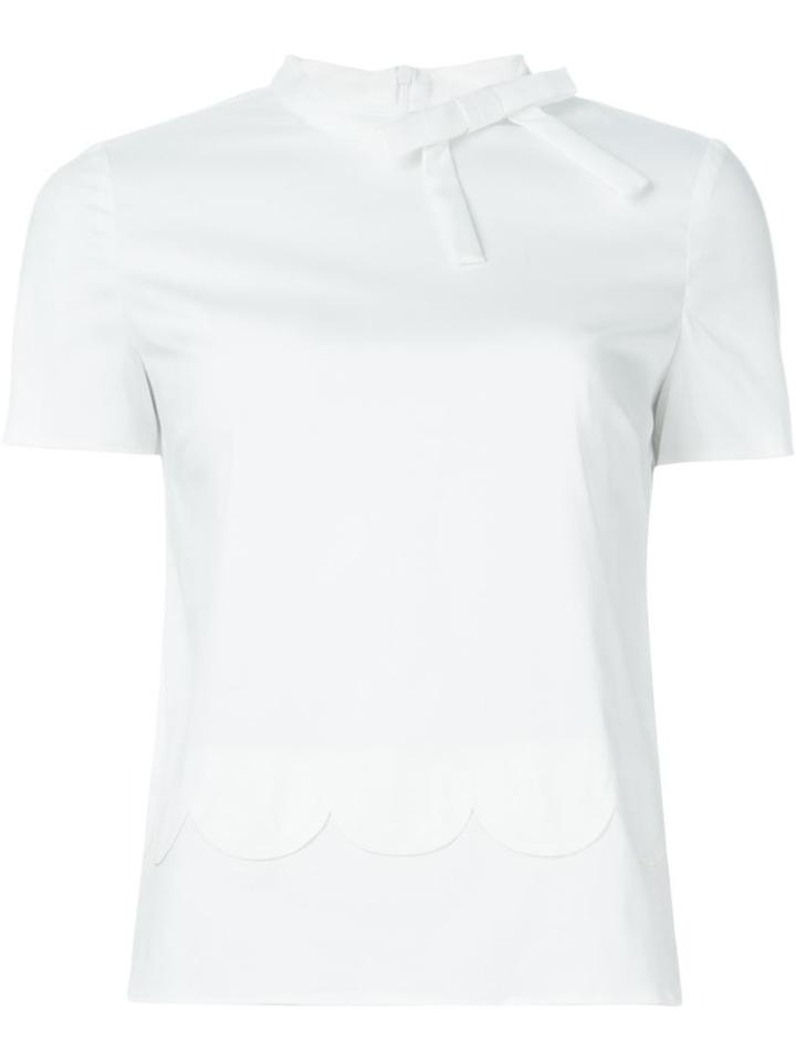 Red Valentino Bow Detail At The Neck Blouse
