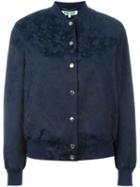 Kenzo Moonmap Bomber Jacket, Women's, Size: S, Blue, Polyester/spandex/elastane/acetate/cotton