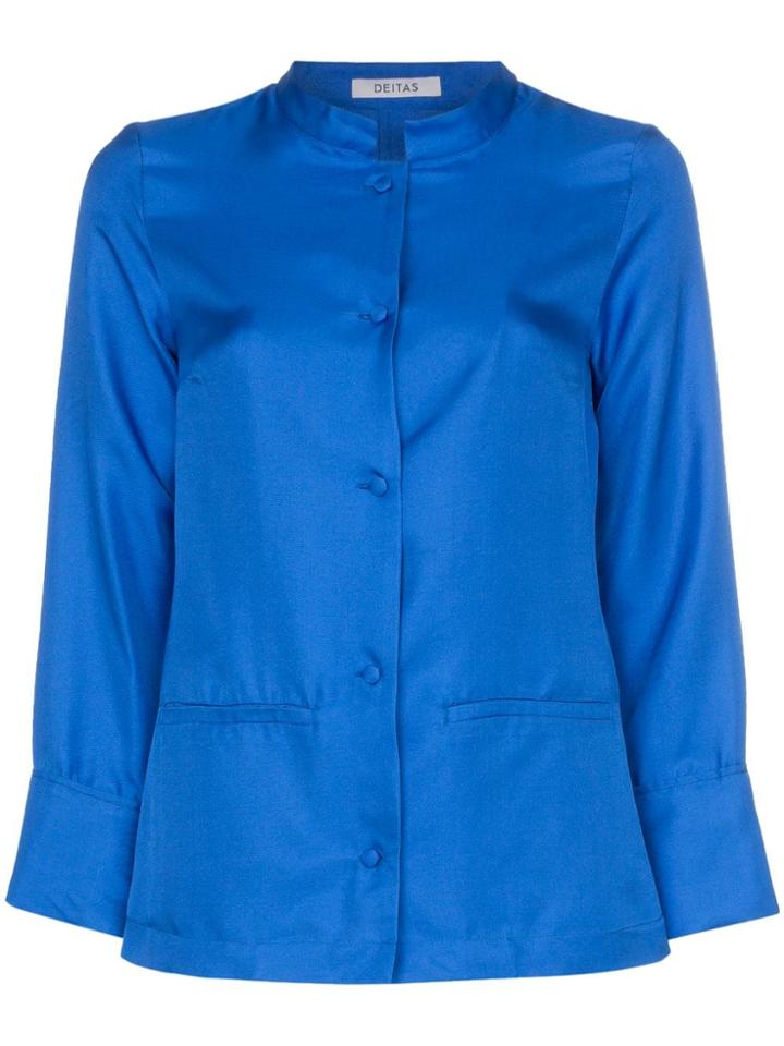 Deitas China Silk Shirt - Blue