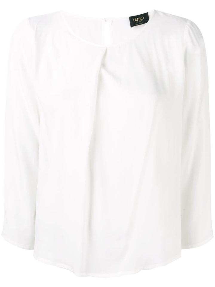 Liu Jo Collarless Blouse - White