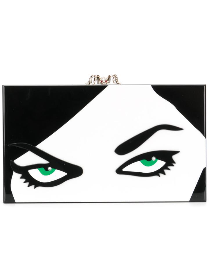 Charlotte Olympia Paper Cut Pandora Clutch - Multicolour