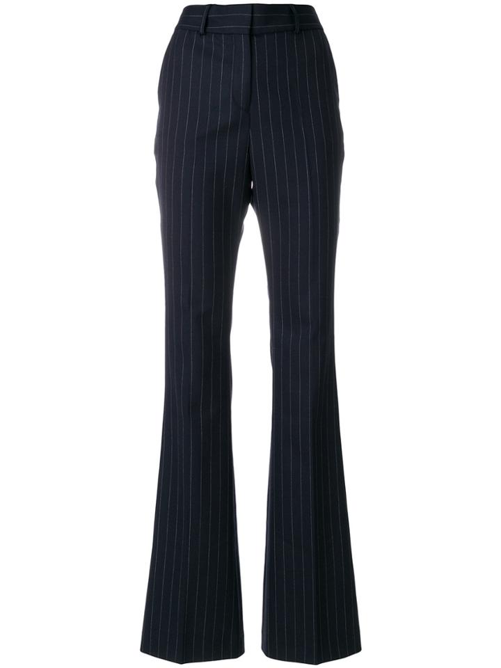 Filles A Papa Pinstriped Wide-leg Trousers - Blue