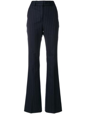 Filles A Papa Pinstriped Wide-leg Trousers - Blue