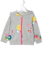 Stella Mccartney Kids - Floral Print Hoodie - Kids - Cotton - 24 Mth, Grey