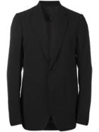 Rick Owens Single Button Blazer, Men's, Size: 52, Black, Viscose/virgin Wool/cotton/cupro